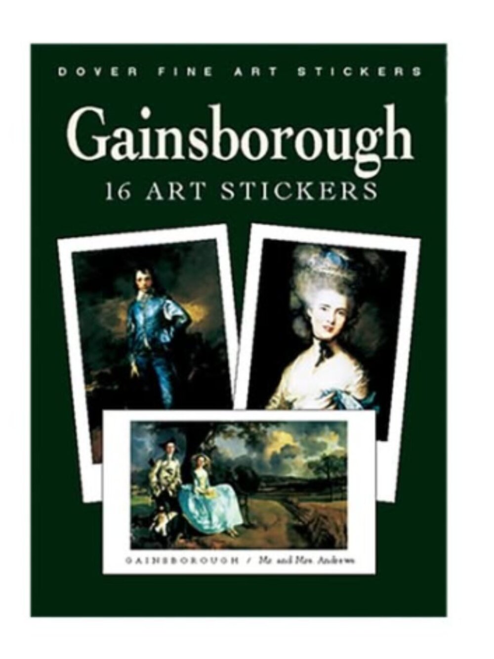 16 Gainsborough Art Paintings - Sticker Book